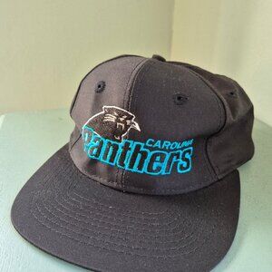 90s Carolina Panthers Black NFL Cap Hat